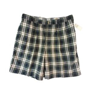 Field Gear Bermuda shorts men's 36 x 8 green plaid cotton‎ NEW